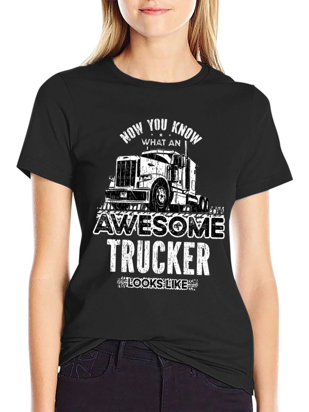 Awesome Trucker Graphic Tee - Trucker Gift