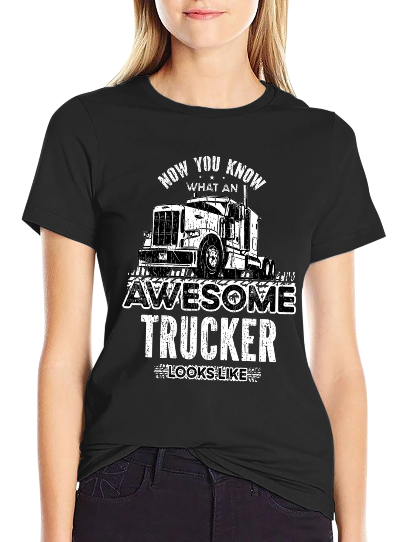 Awesome Trucker Graphic Tee - Trucker Gift