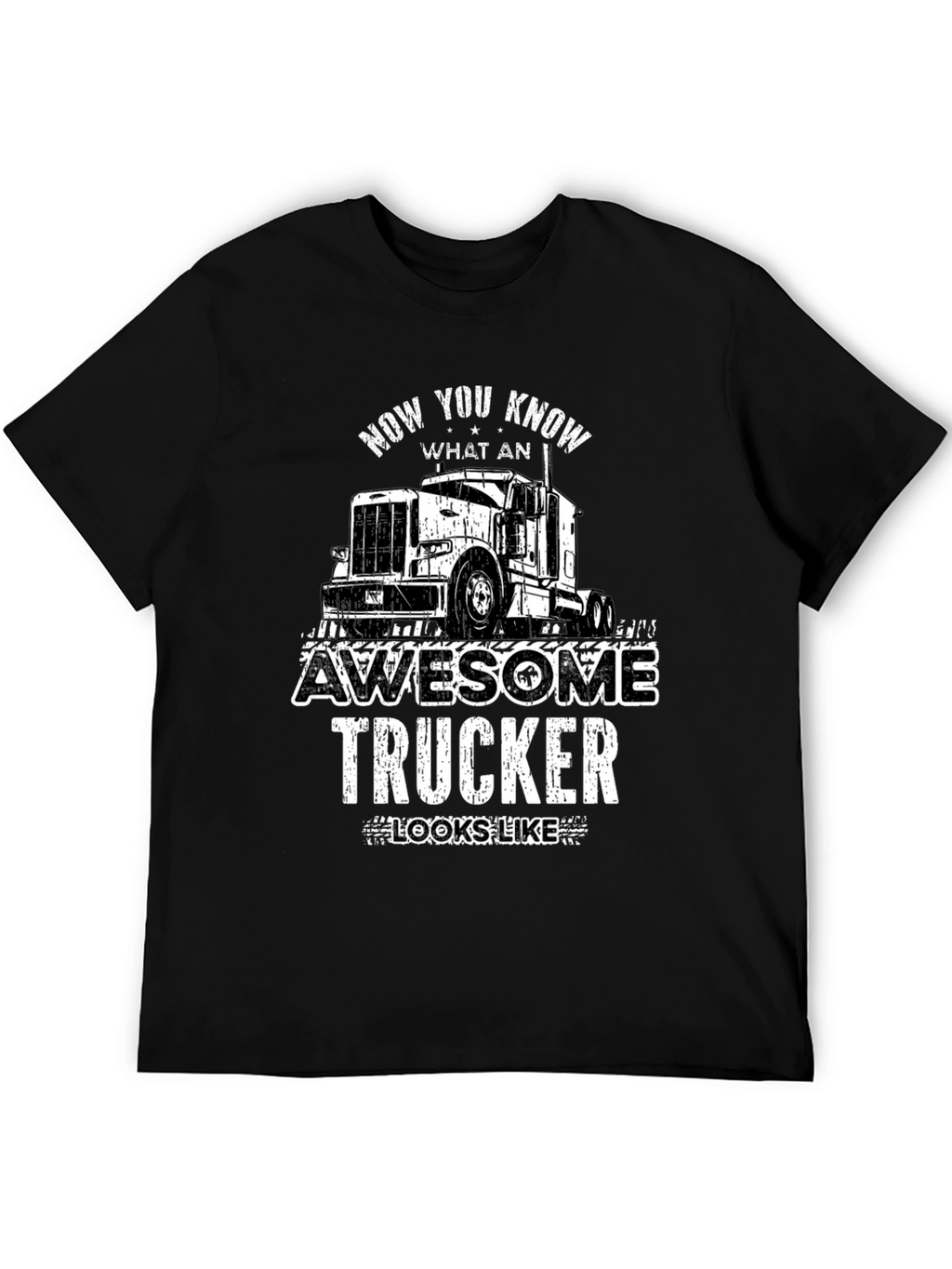 Awesome Trucker Graphic Tee - Trucker Gift