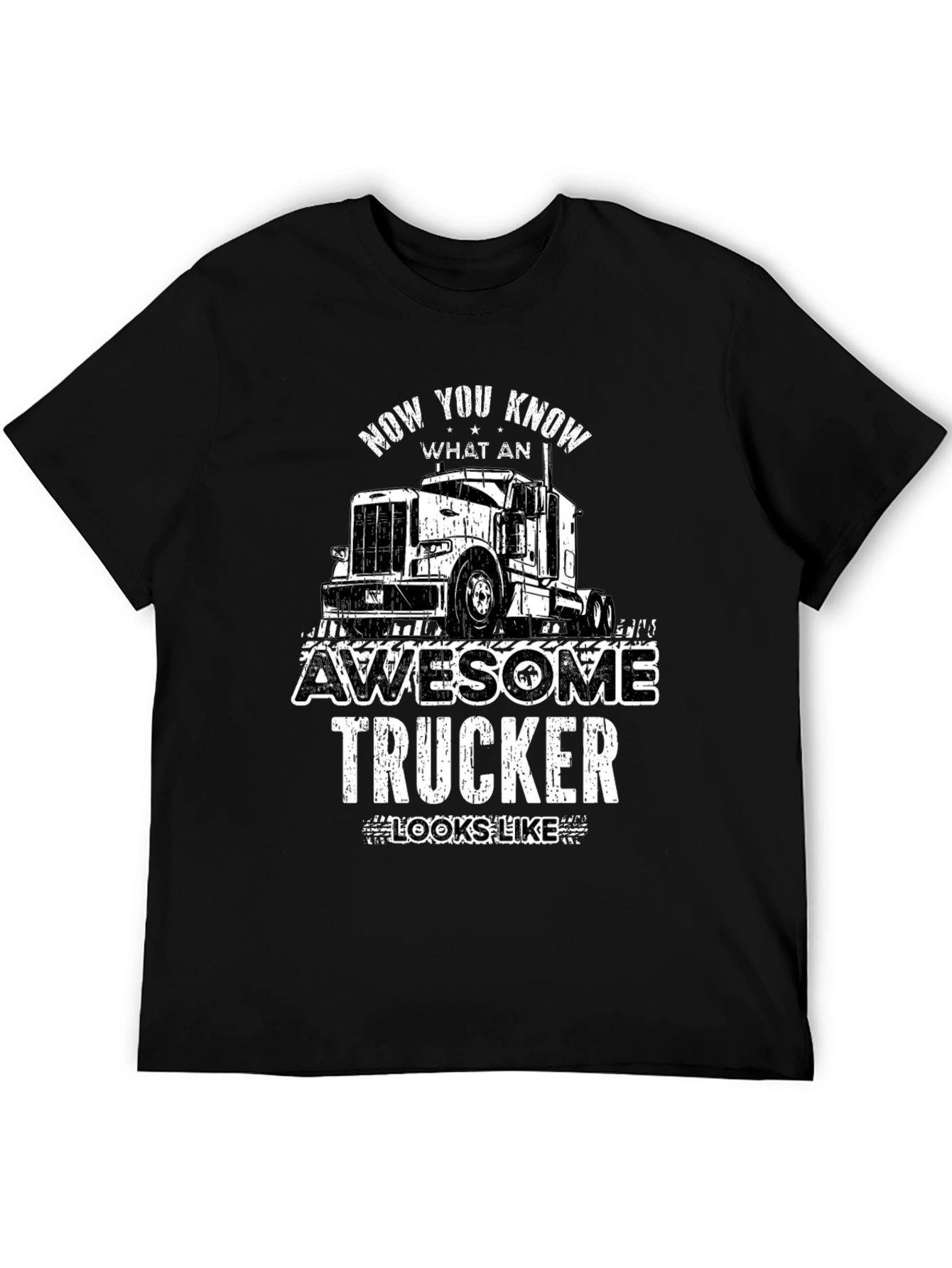 Awesome Trucker Graphic Tee - Trucker Gift