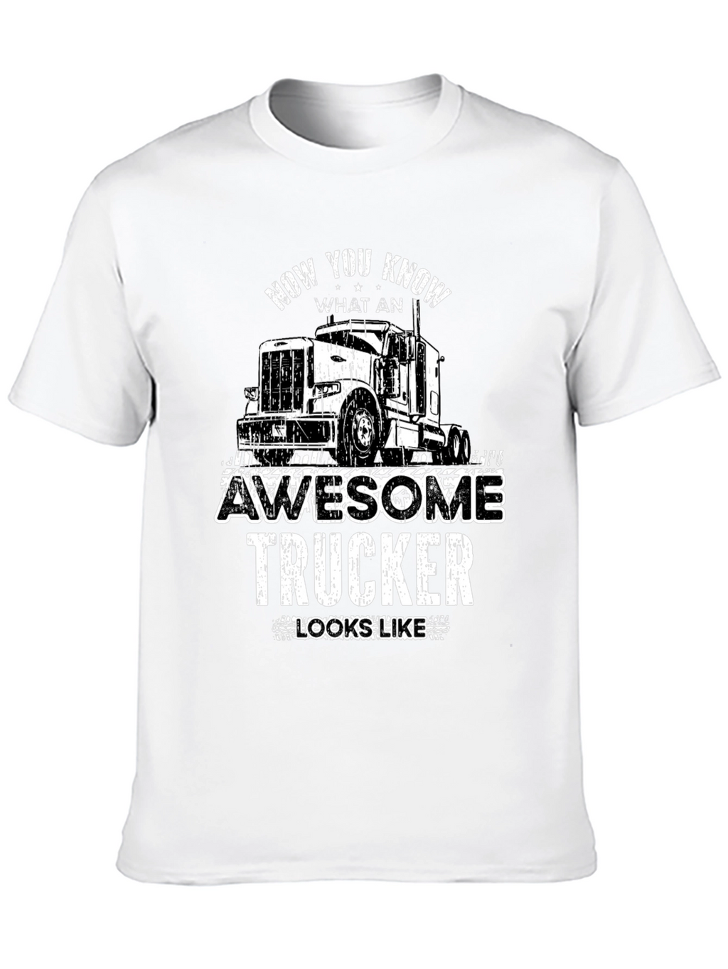 Awesome Trucker Graphic Tee - Trucker Gift
