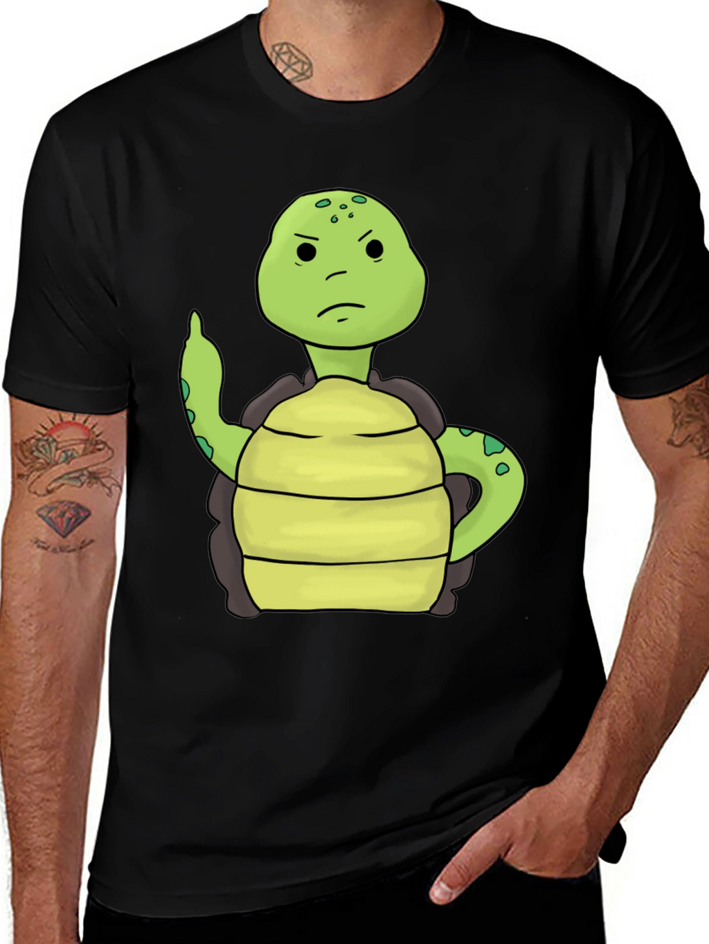 Grumpy Turtle T-Shirt - Funny Animal Graphic Tee