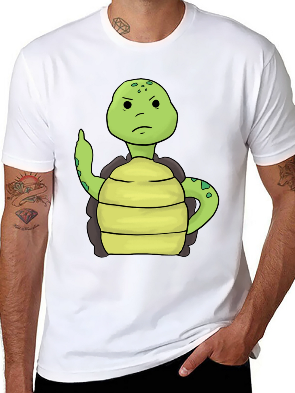 Grumpy Turtle T-Shirt - Funny Animal Graphic Tee