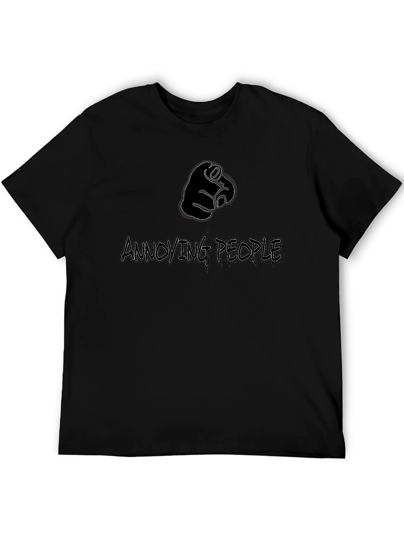 Annoying People Pointing Finger Graphic Tee