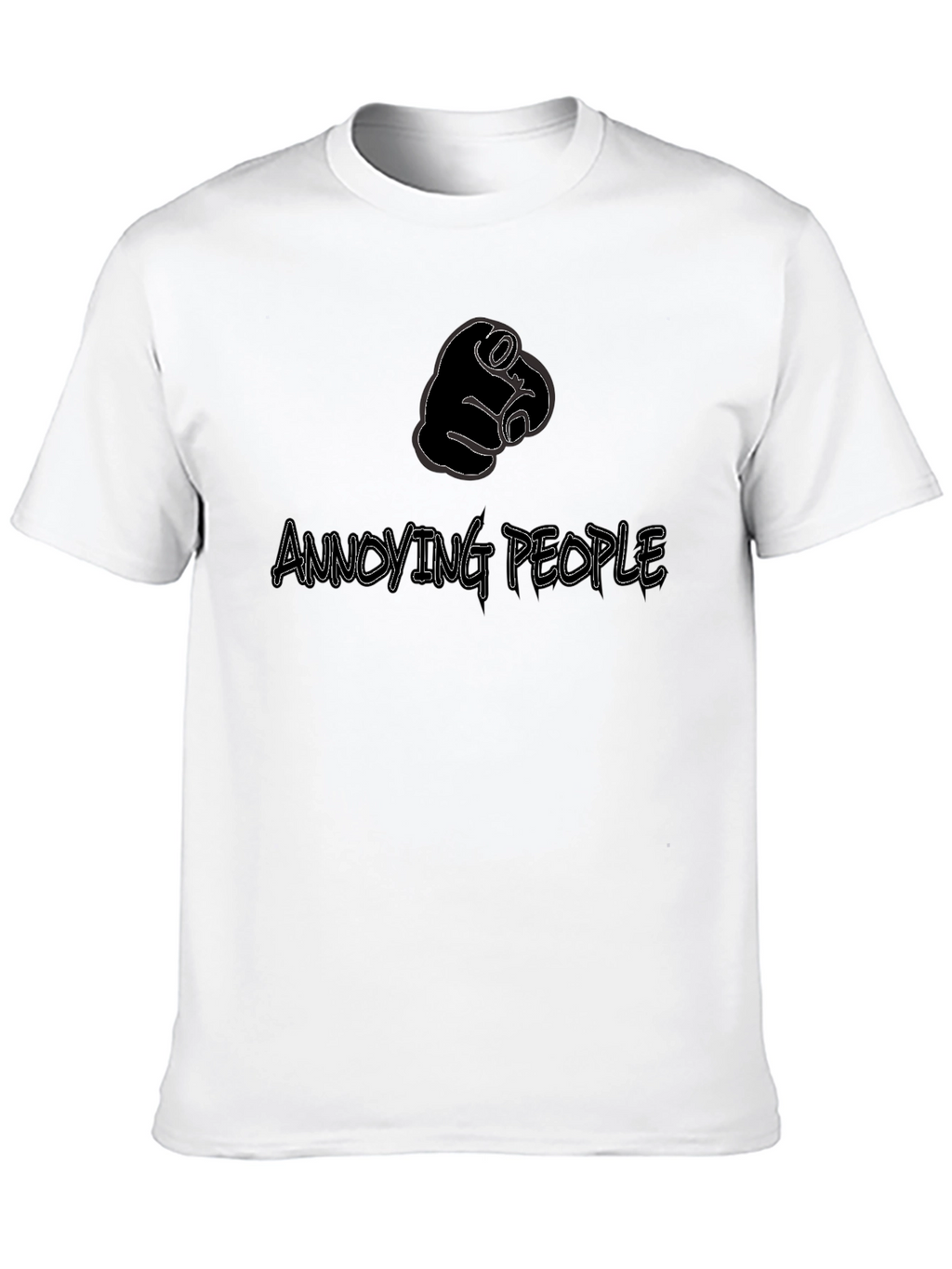 Annoying People Pointing Finger Graphic Tee