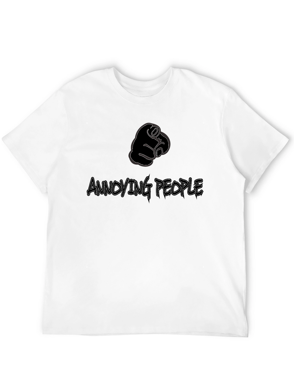 Annoying People Pointing Finger Graphic Tee