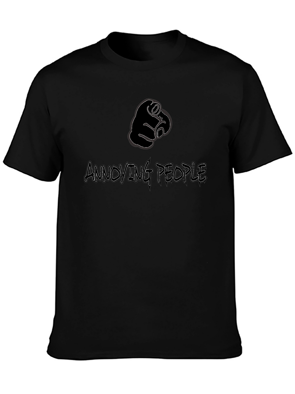 Annoying People Pointing Finger Graphic Tee