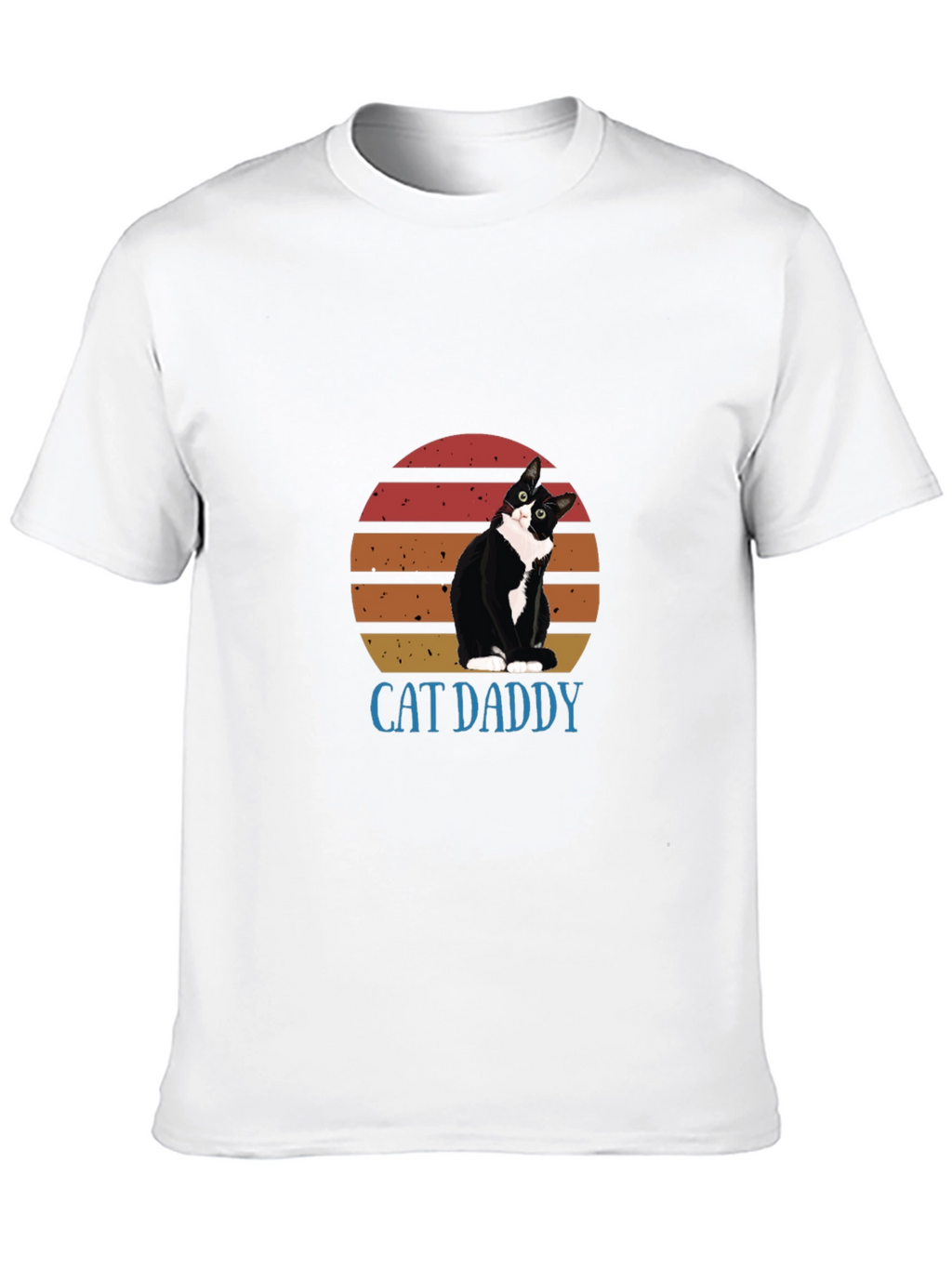 Cat Daddy Graphic Tee - Black Cotton T-Shirt