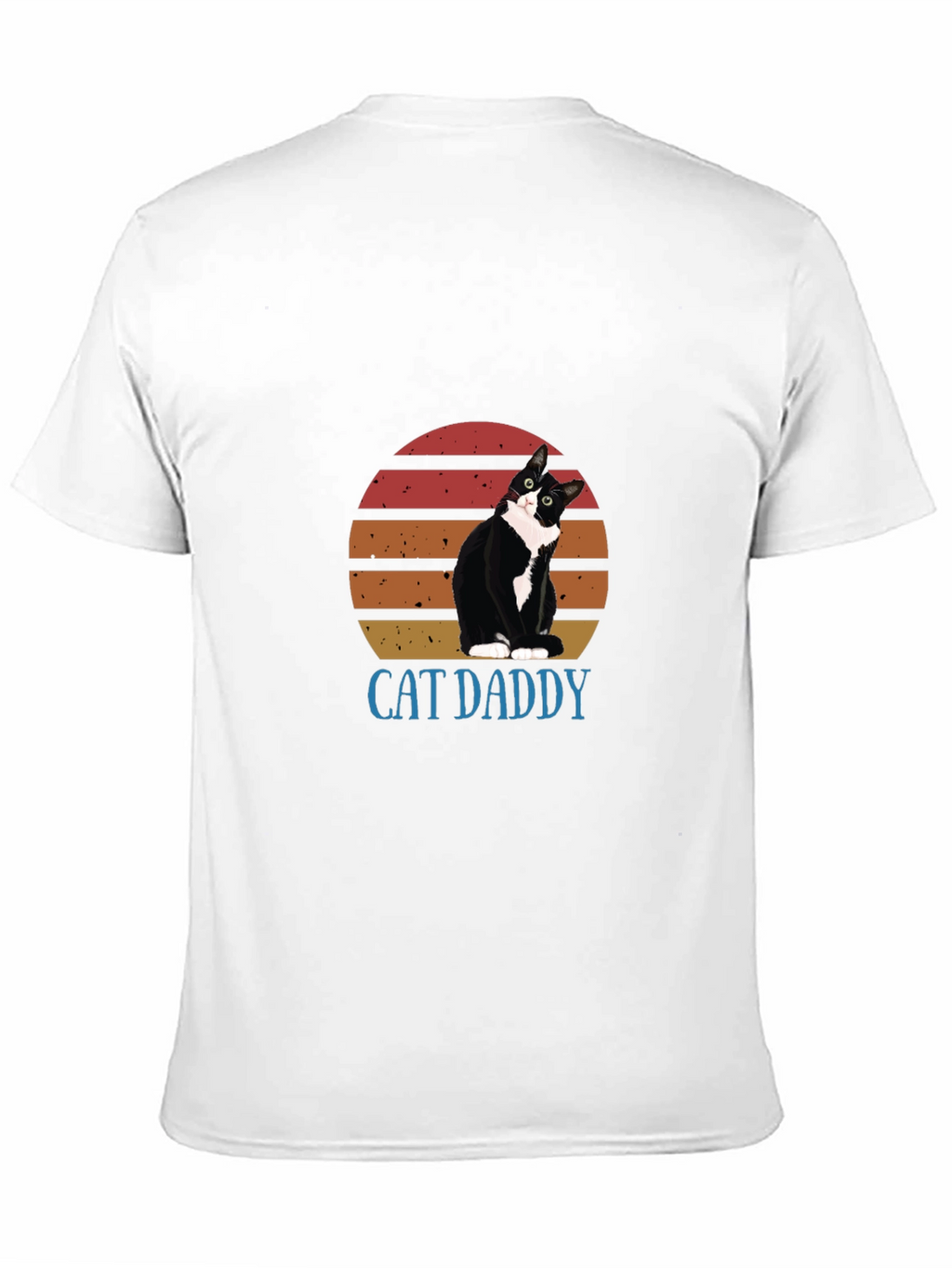 Cat Daddy Graphic Tee - Black Cotton T-Shirt