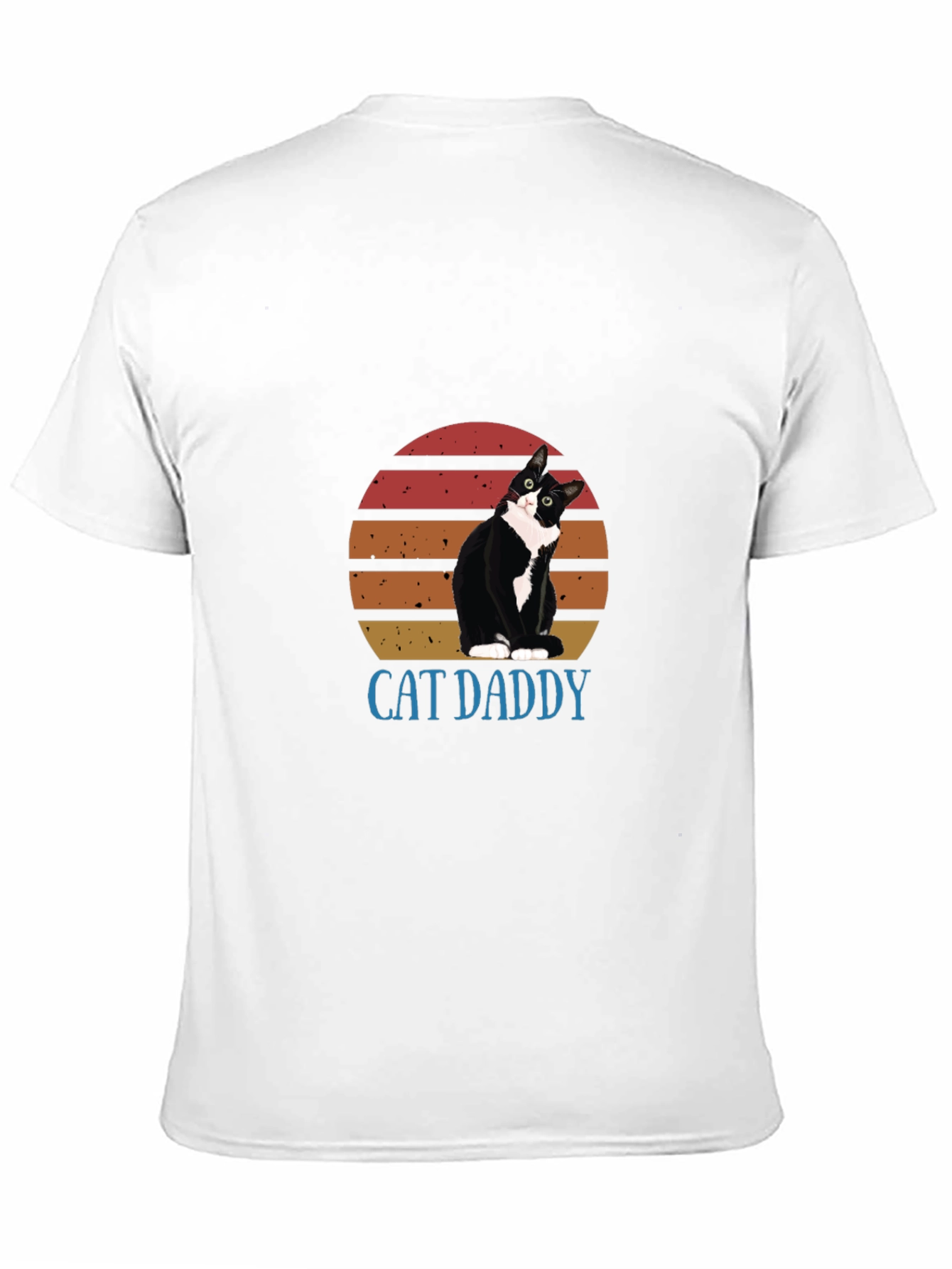 Cat Daddy Graphic Tee - Black Cotton T-Shirt