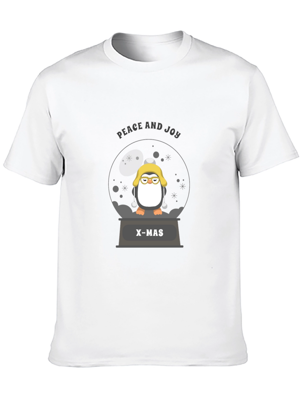 Penguin Christmas Snow Globe T-Shirt