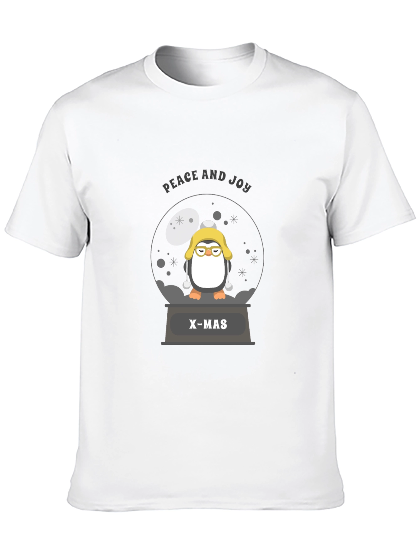 Penguin Christmas Snow Globe T-Shirt
