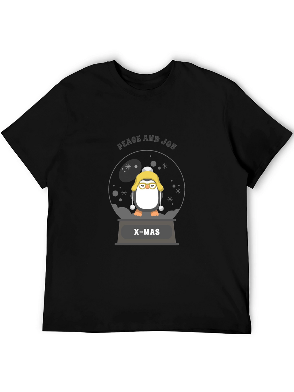 Penguin Christmas Snow Globe T-Shirt
