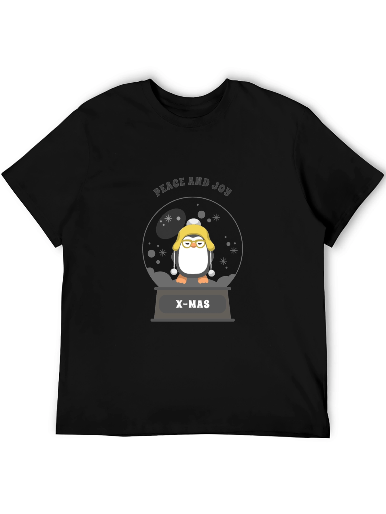 Penguin Christmas Snow Globe T-Shirt