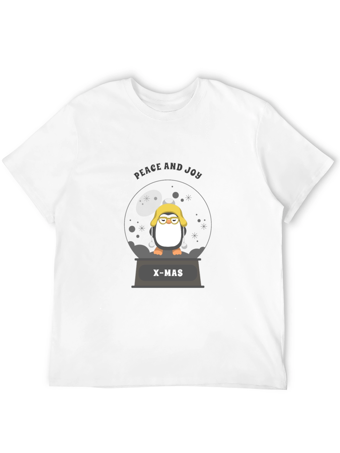 Penguin Christmas Snow Globe T-Shirt