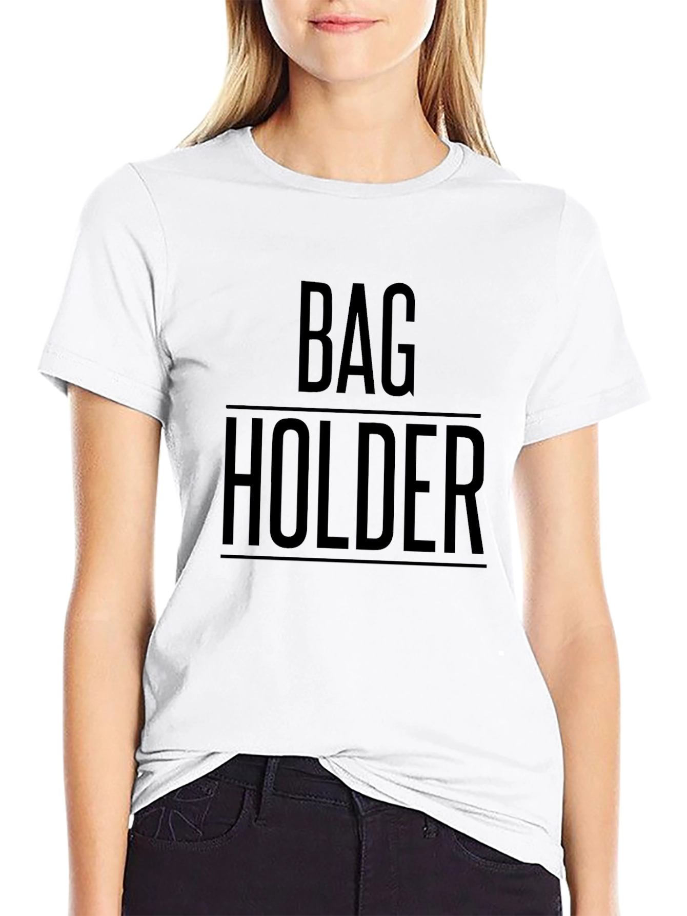 Bag Holder Graphic T-Shirt - Funny Humor Tee