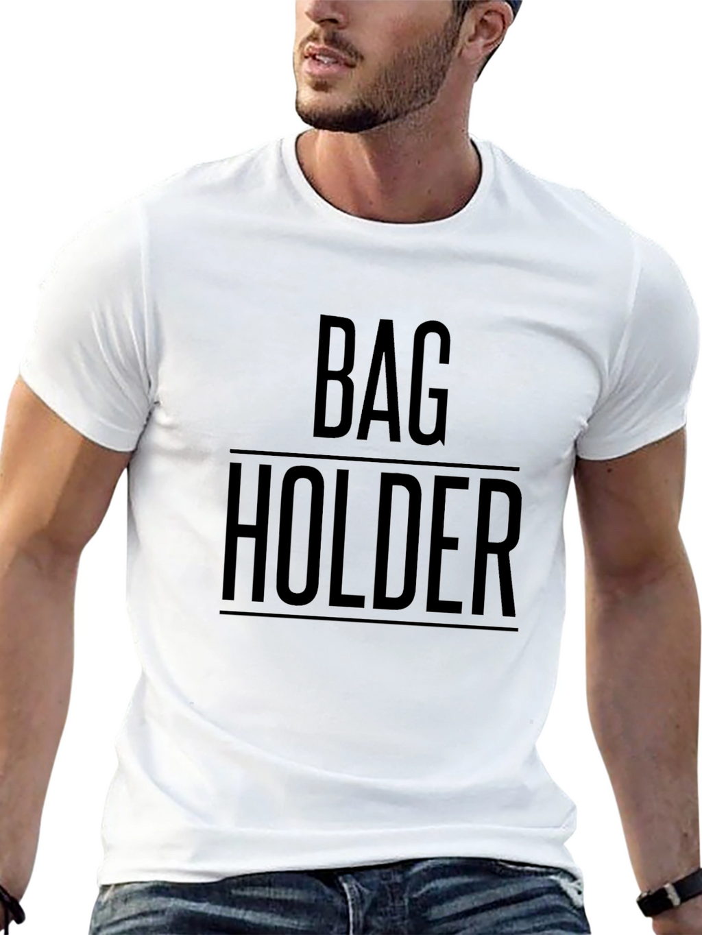 Bag Holder Graphic T-Shirt - Funny Humor Tee