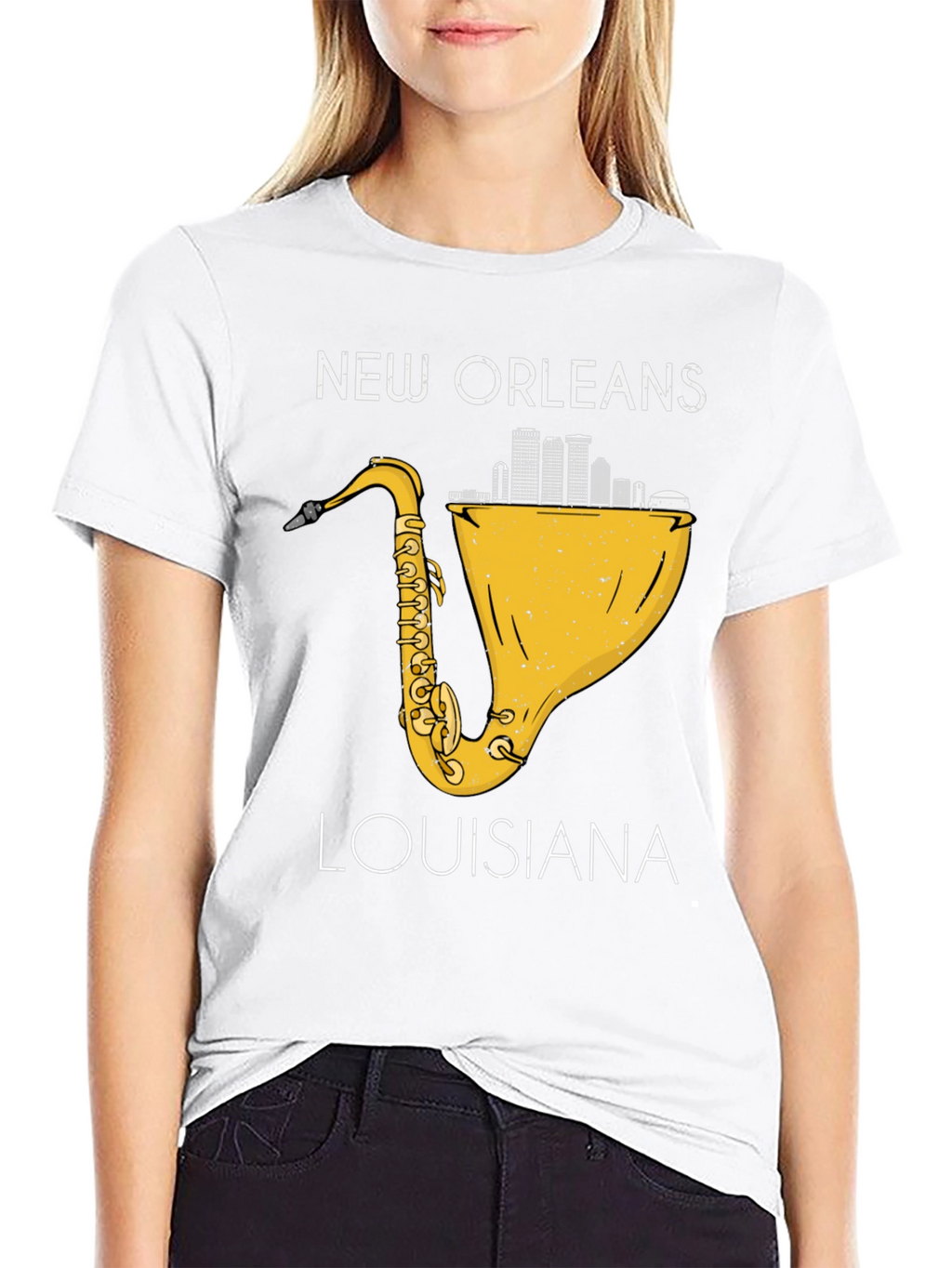 New Orleans Saxophone Graphic Tee