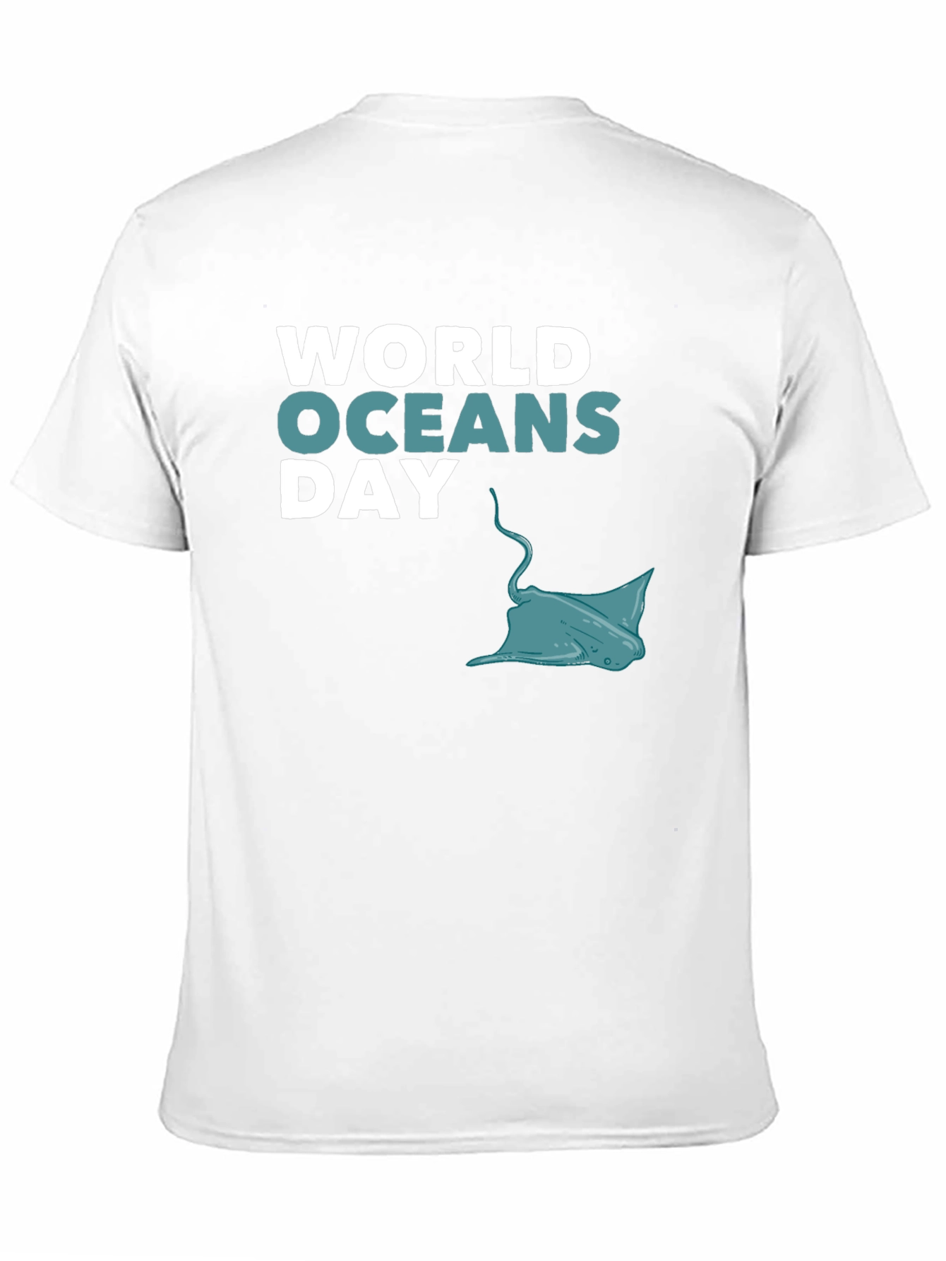 World Oceans Day Black Graphic T-Shirt