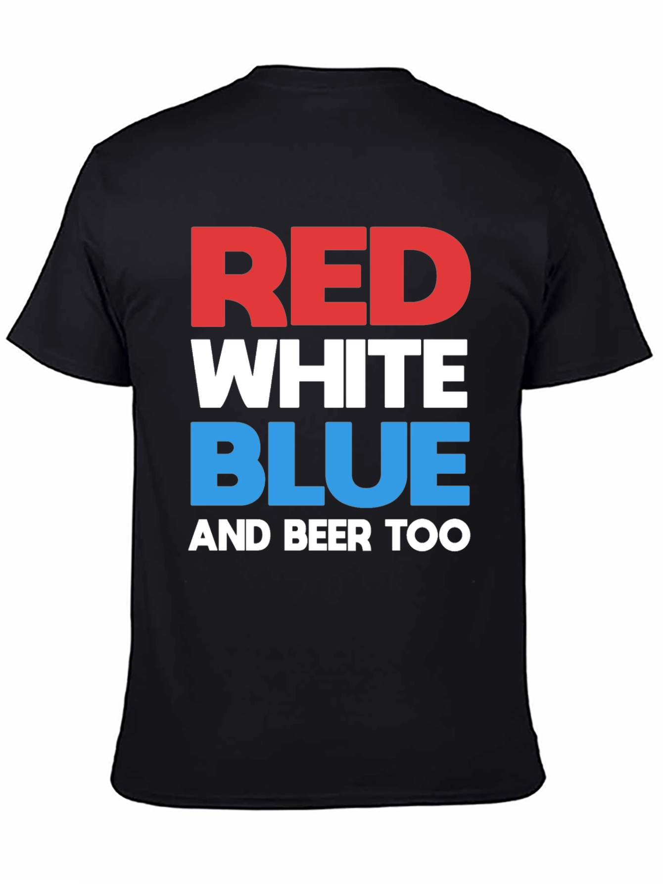 Red White Blue & Beer Too Graphic T-Shirt