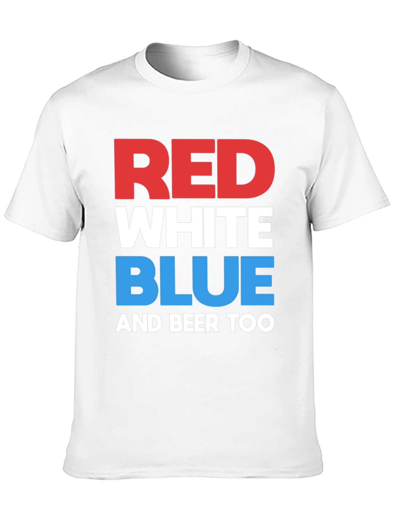 Red White Blue & Beer Too Graphic T-Shirt