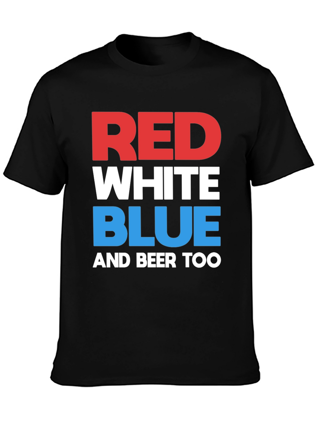 Red White Blue & Beer Too Graphic T-Shirt