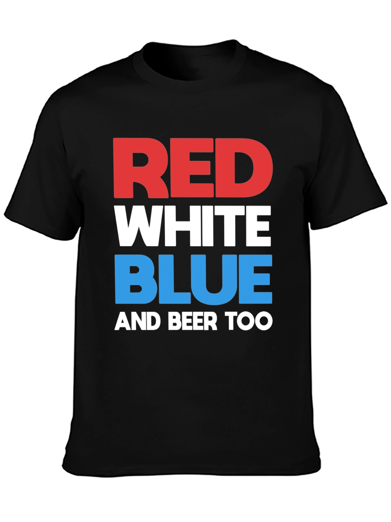 Red White Blue & Beer Too Graphic T-Shirt