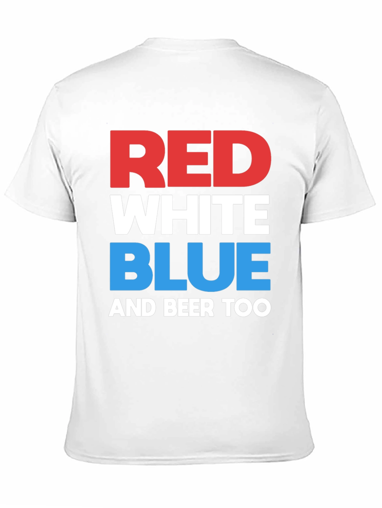 Red White Blue & Beer Too Graphic T-Shirt