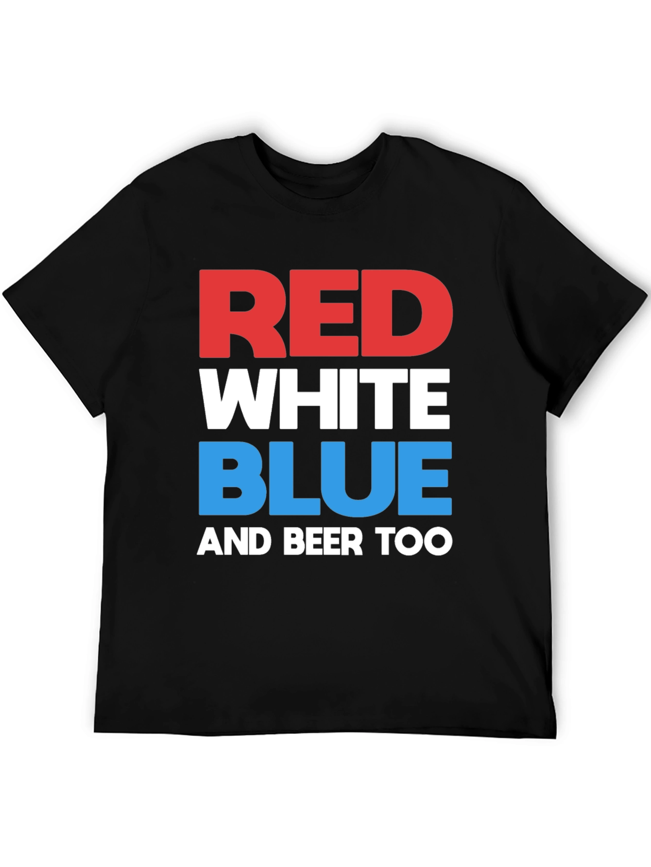 Red White Blue & Beer Too Graphic T-Shirt