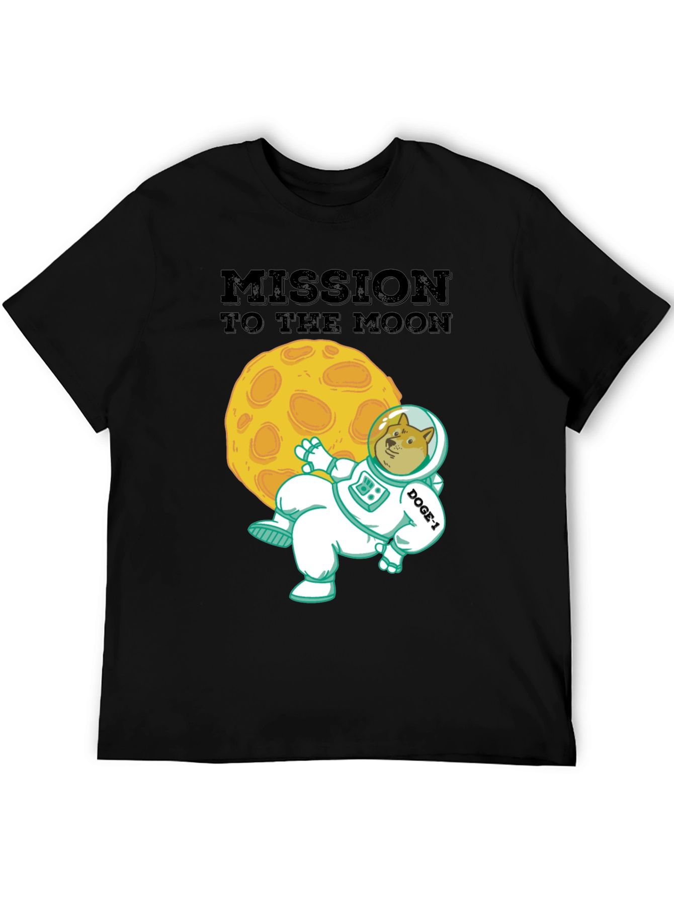 Mission to the Moon Doge T-Shirt - Crypto Meme Tee