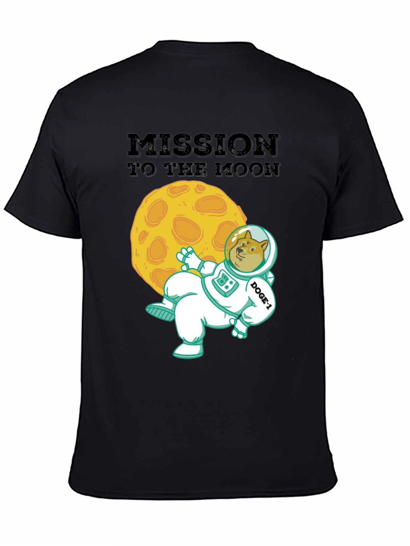 Mission to the Moon Doge T-Shirt - Crypto Meme Tee