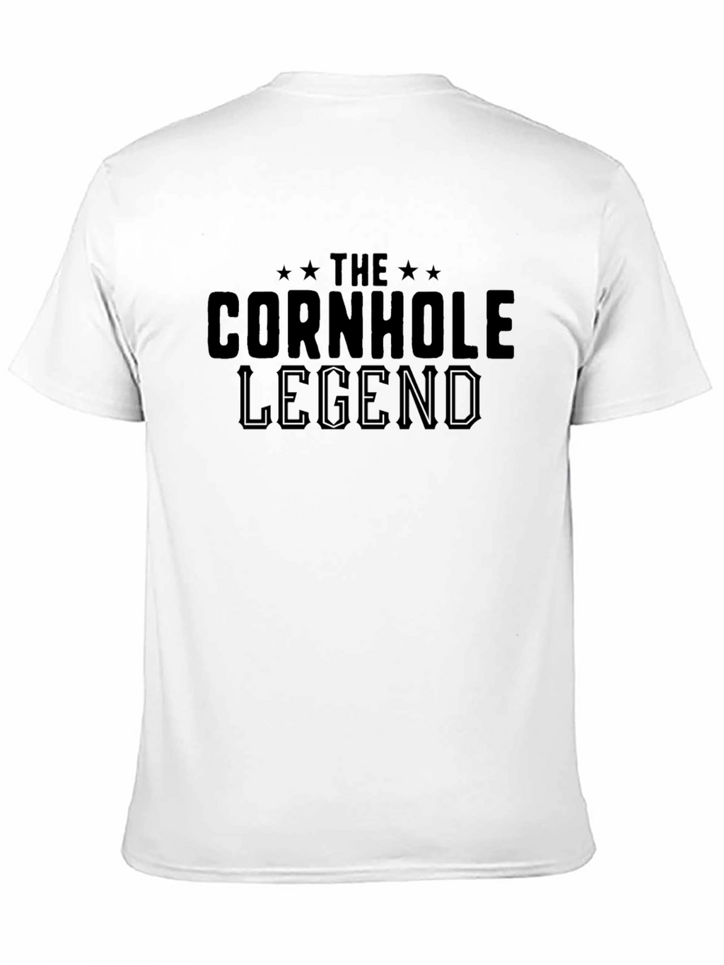 The Cornhole Legend Black Graphic T-Shirt