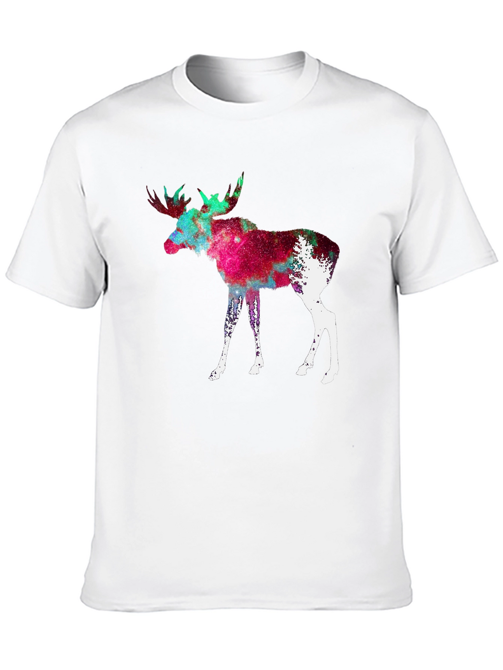Cosmic Moose Graphic Tee - Black