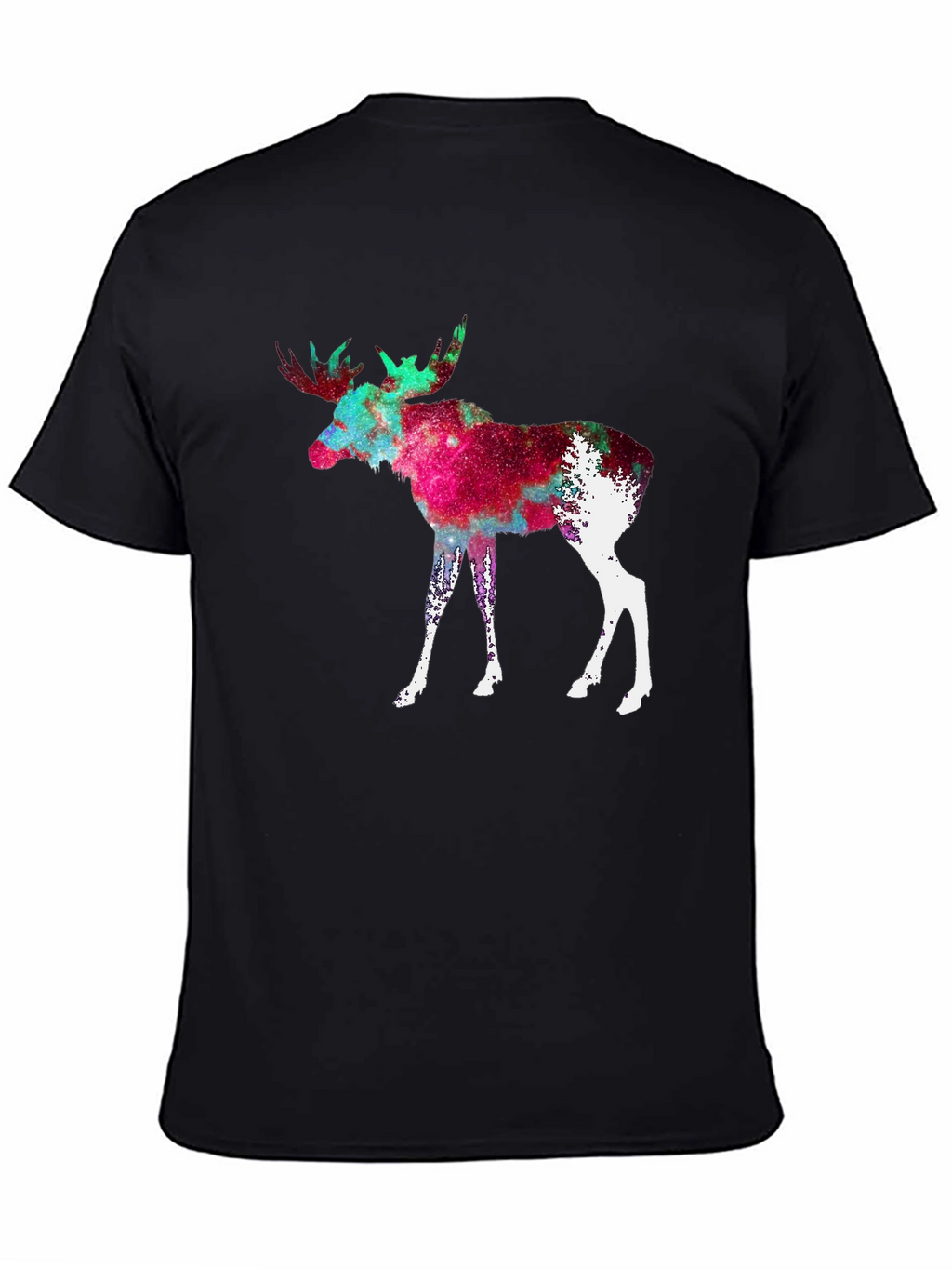 Cosmic Moose Graphic Tee - Black