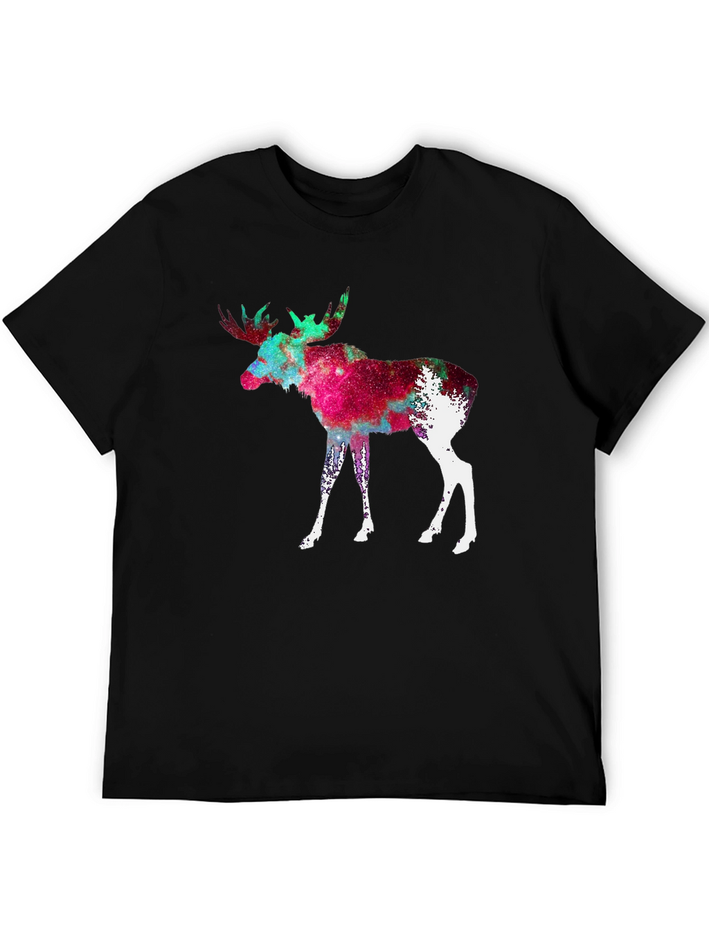 Cosmic Moose Graphic Tee - Black