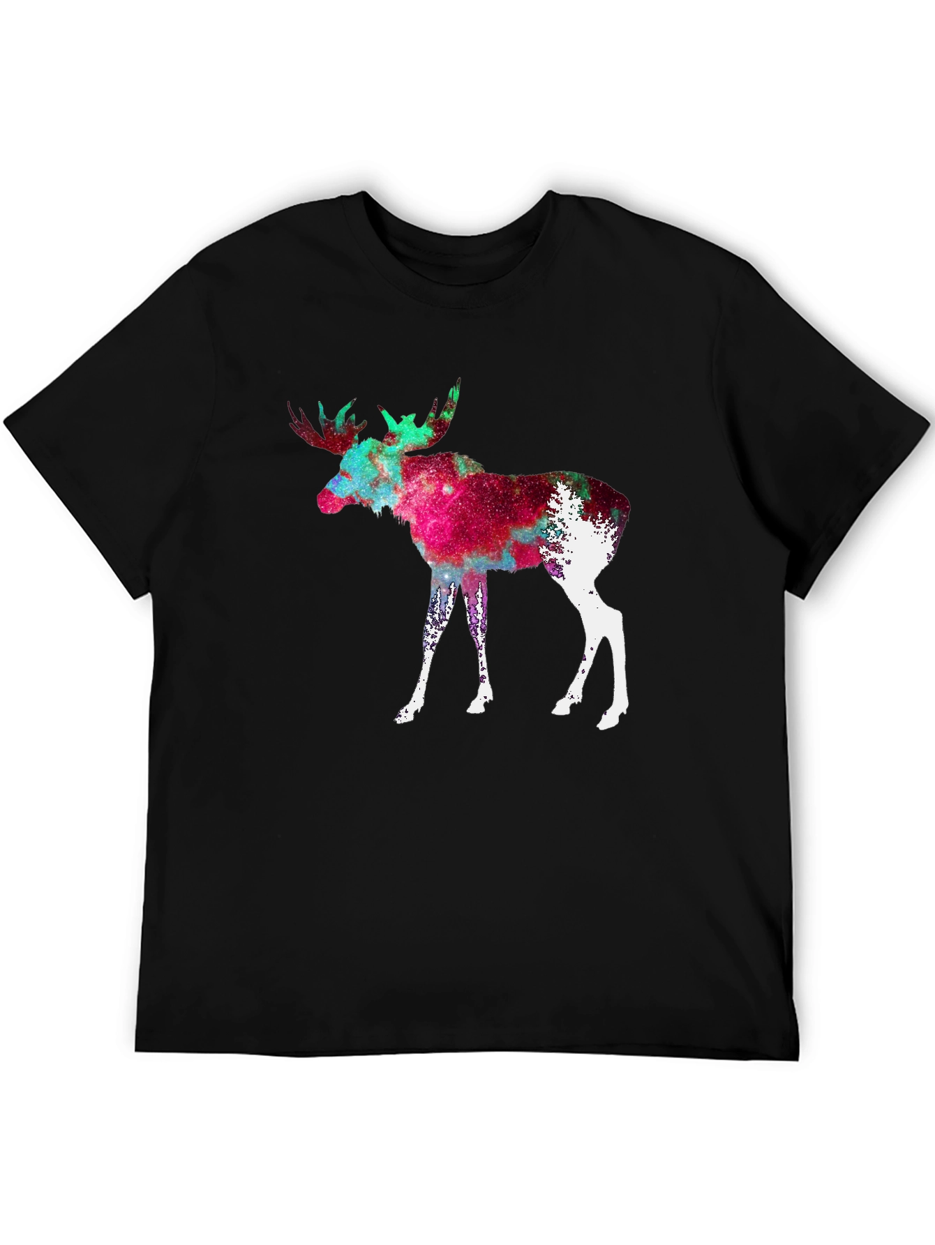 Cosmic Moose Graphic Tee - Black