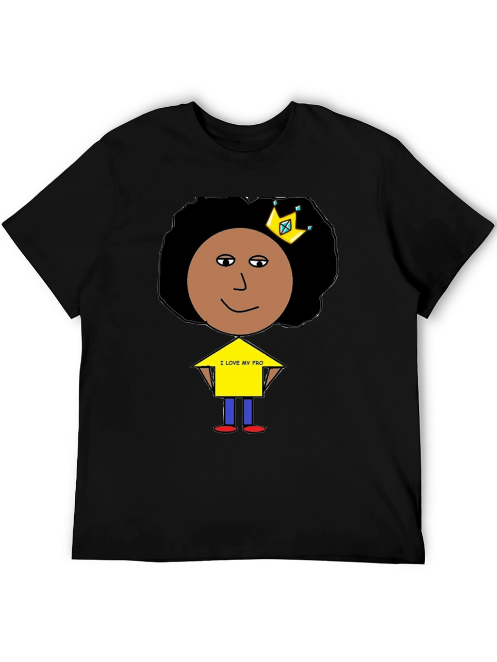 I Love My Fro Black T-Shirt