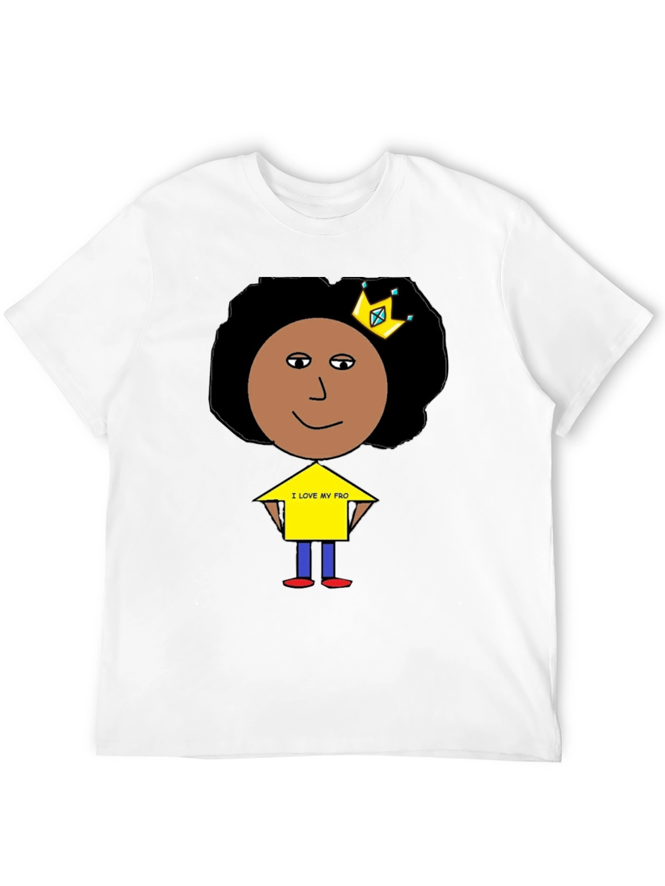 I Love My Fro Black T-Shirt