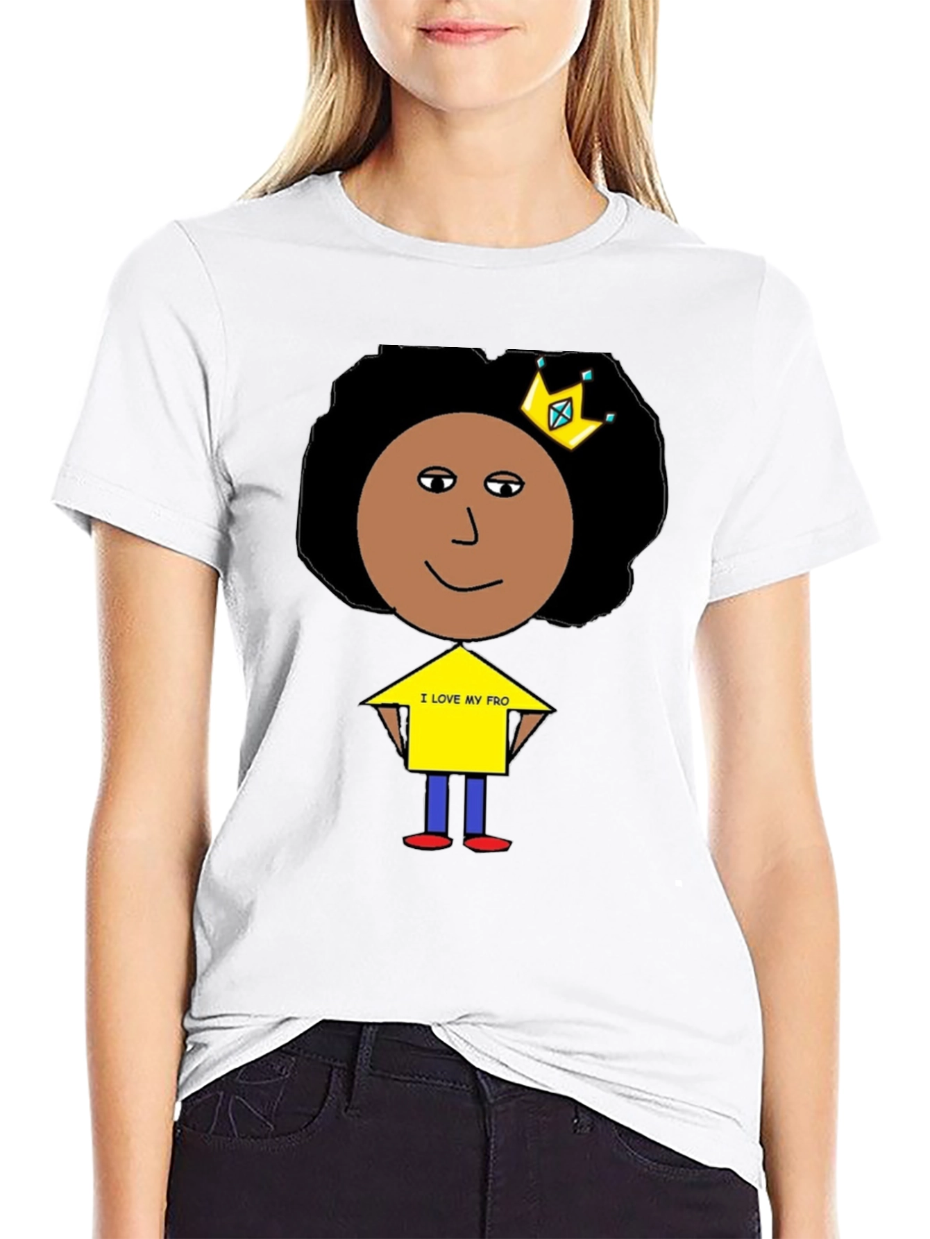 I Love My Fro Black T-Shirt