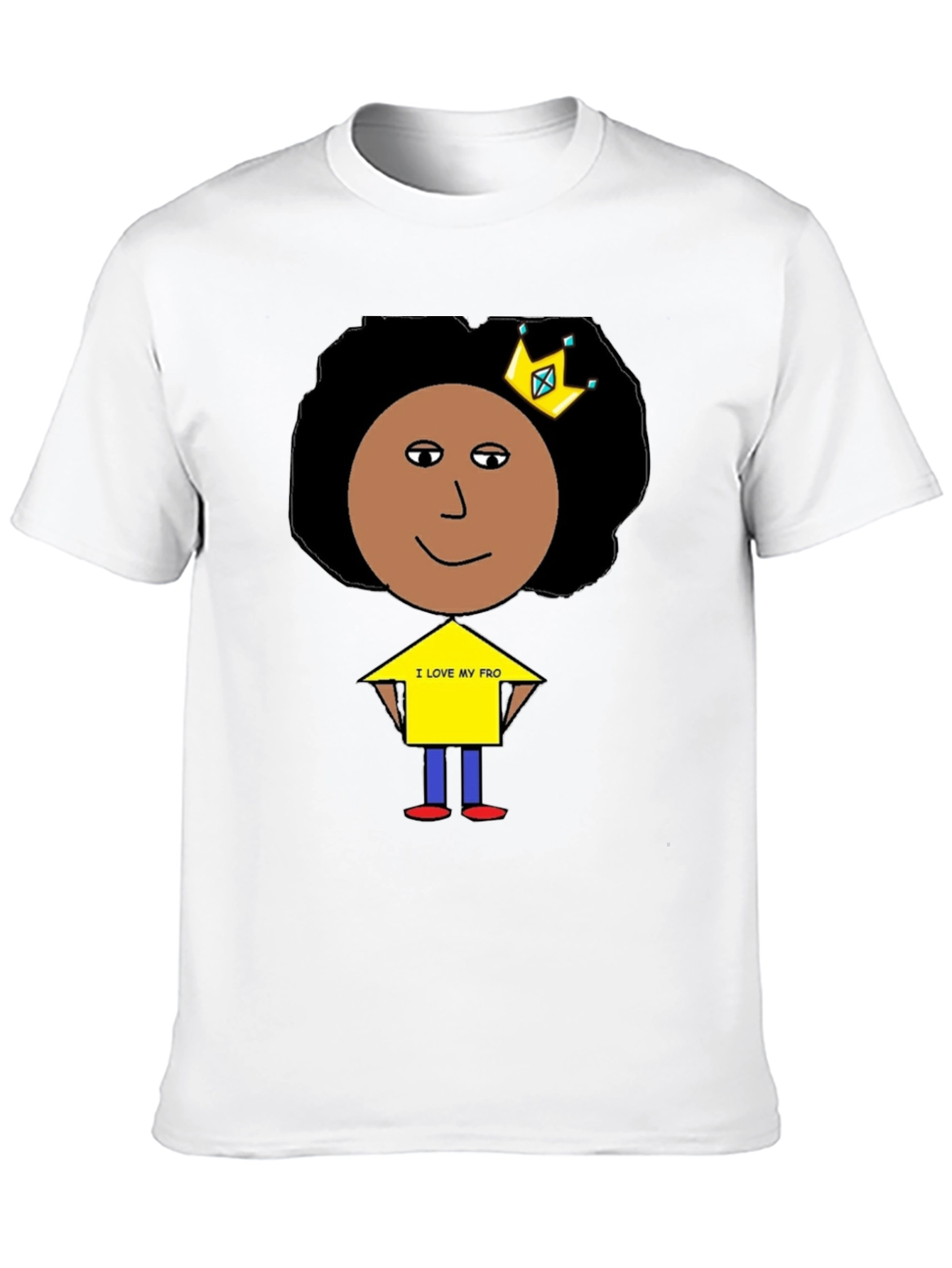 I Love My Fro Black T-Shirt