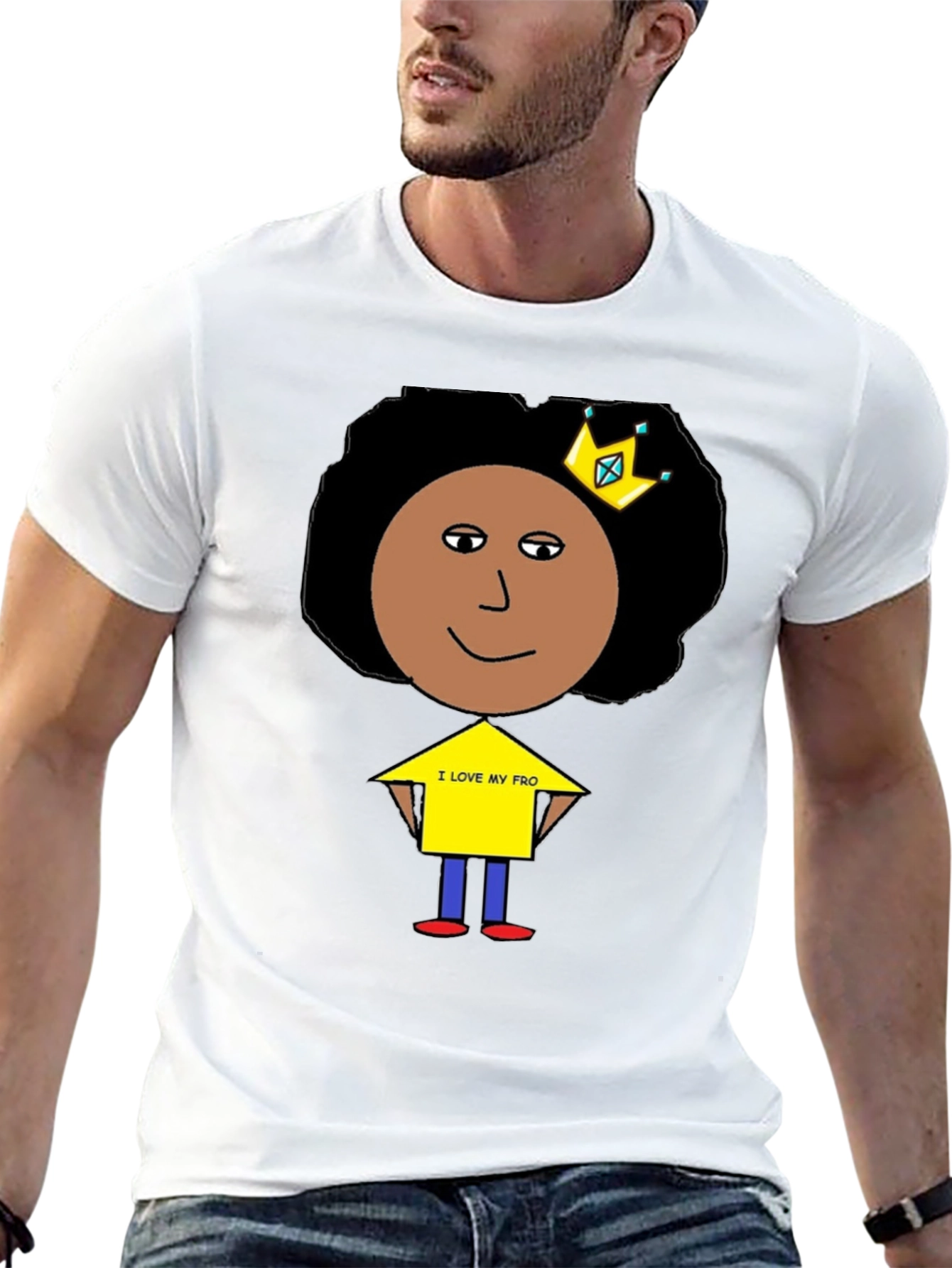 I Love My Fro Black T-Shirt