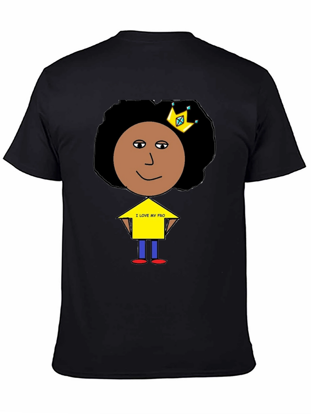 I Love My Fro Black T-Shirt