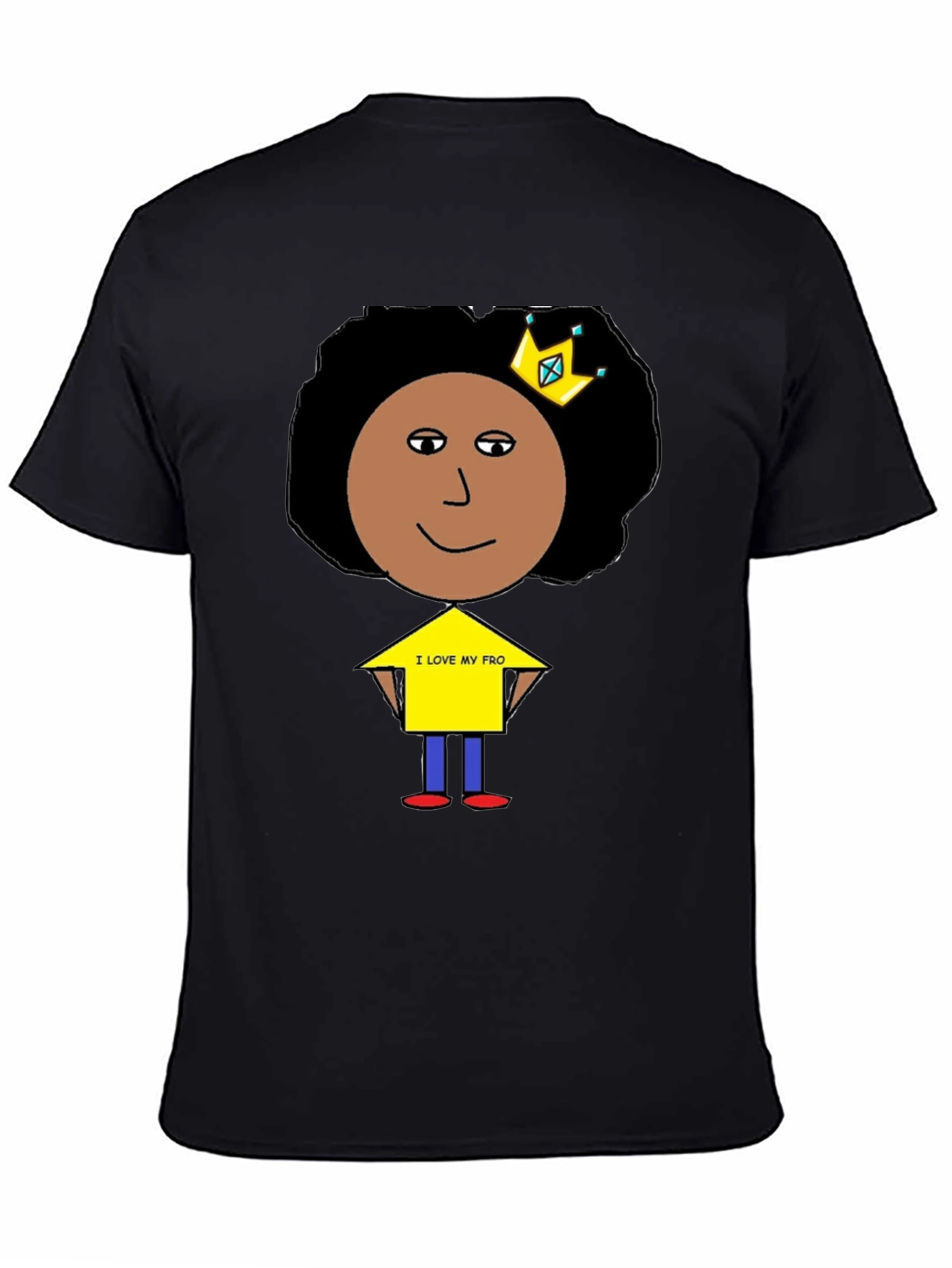 I Love My Fro Black T-Shirt