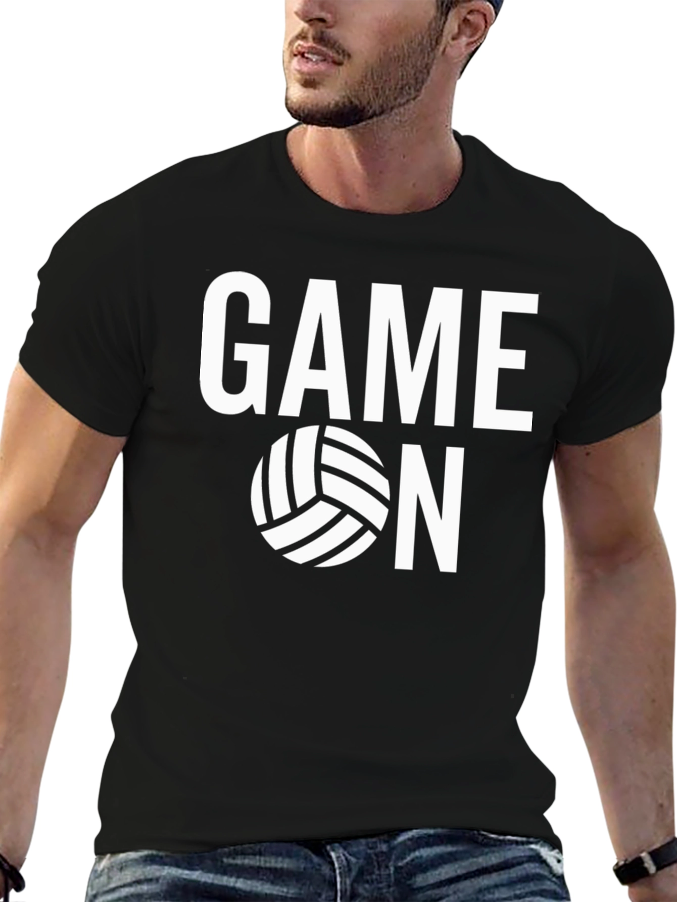 Game On Volleyball Graphic Tee - Sporty Casual Shirt