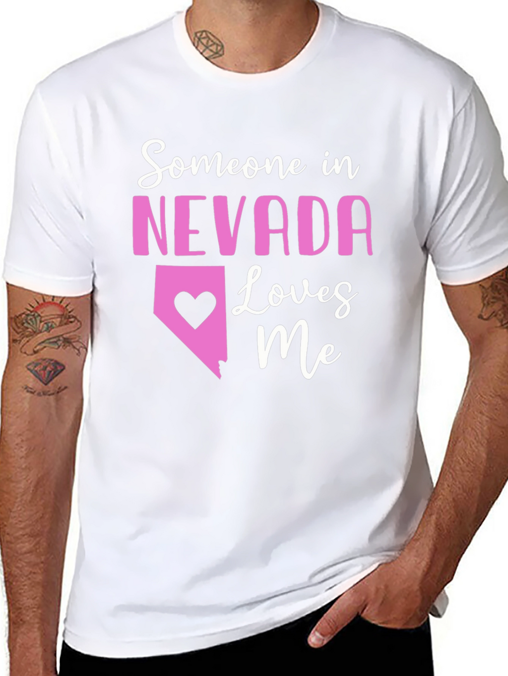 Nevada Loves Me T-Shirt - Cute State Pride Tee