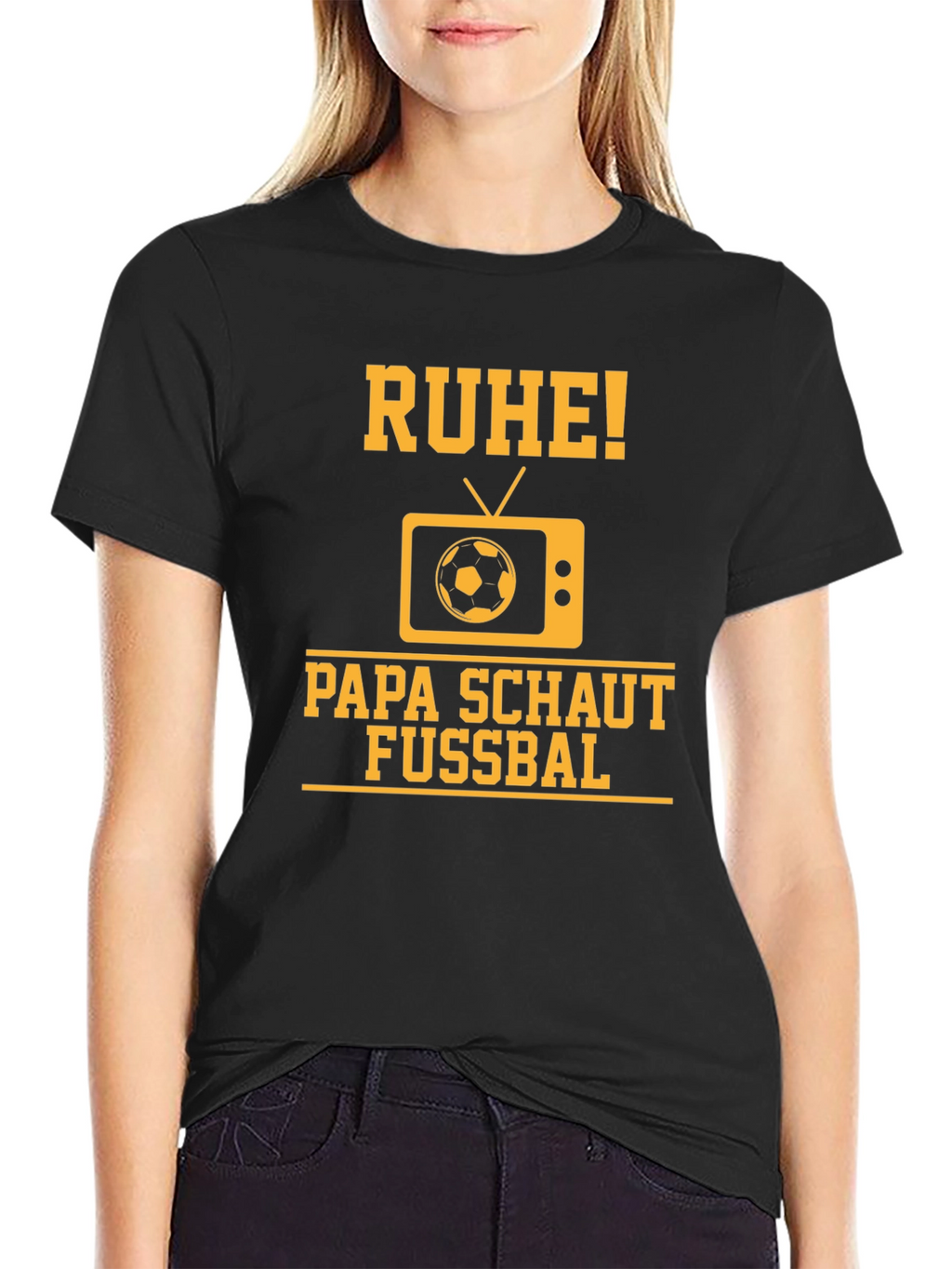 Ruhe Papa Schaut Fussbal T-Shirt