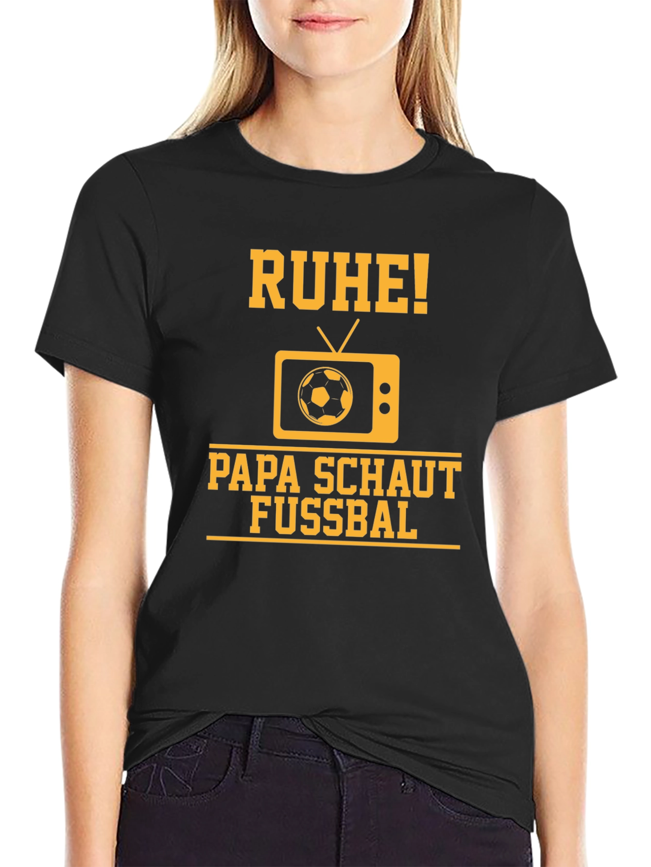 Ruhe Papa Schaut Fussbal T-Shirt