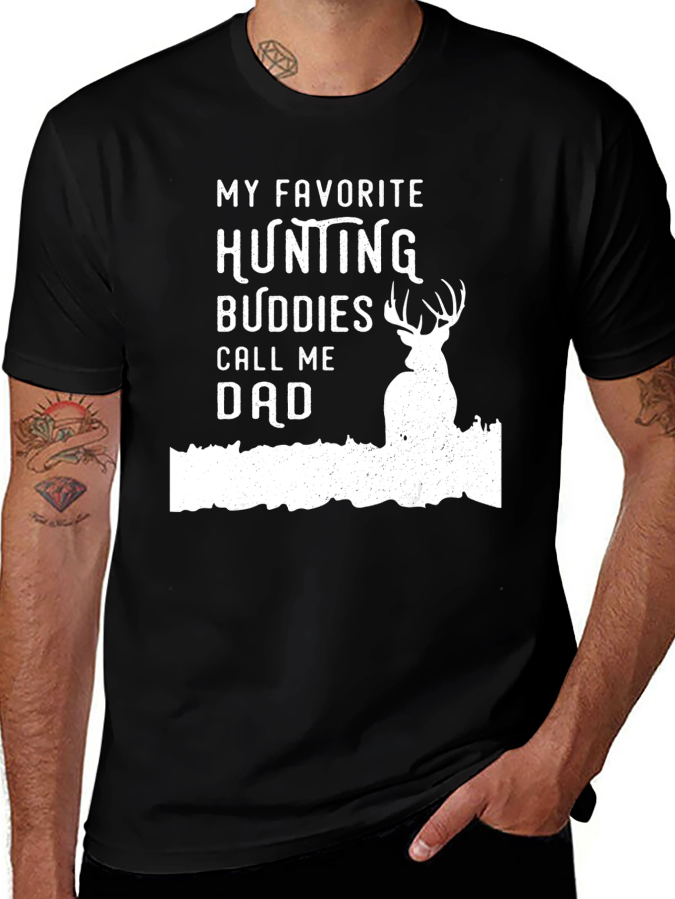 My Favorite Hunting Buddies Dad Graphic Tee