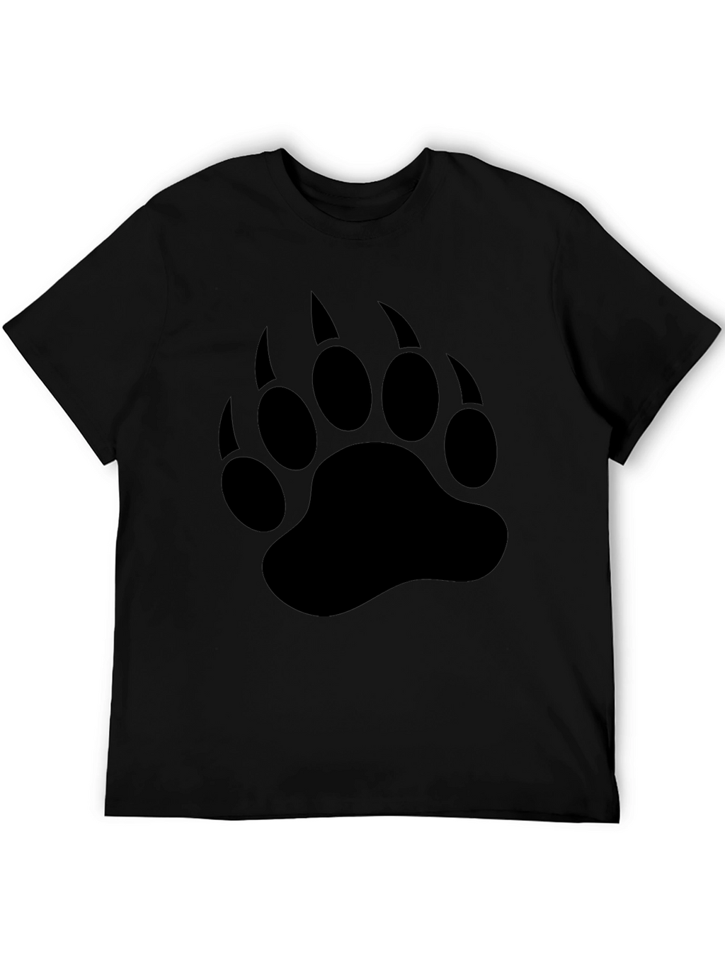 Black Bear Claw Print T-Shirt