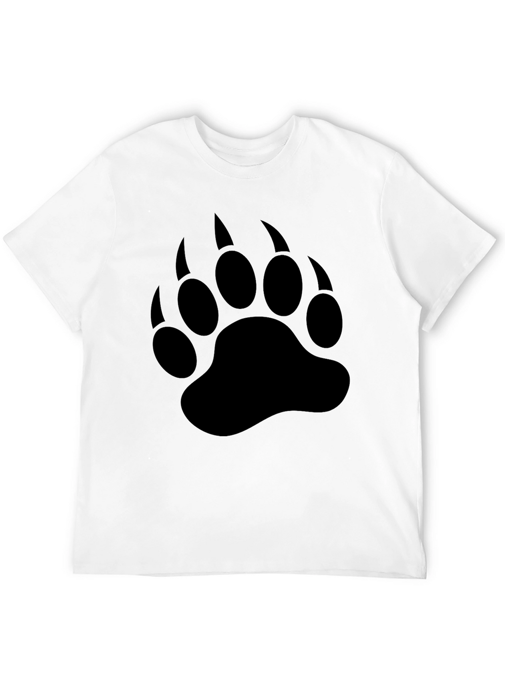 Black Bear Claw Print T-Shirt